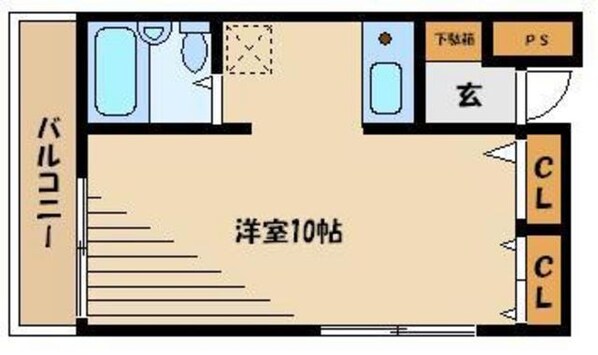 蒲生マンションの物件間取画像